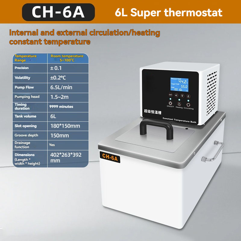 CH-6B 6L thermostatisch bad me - Water Bath Laboratory recensie en prijs